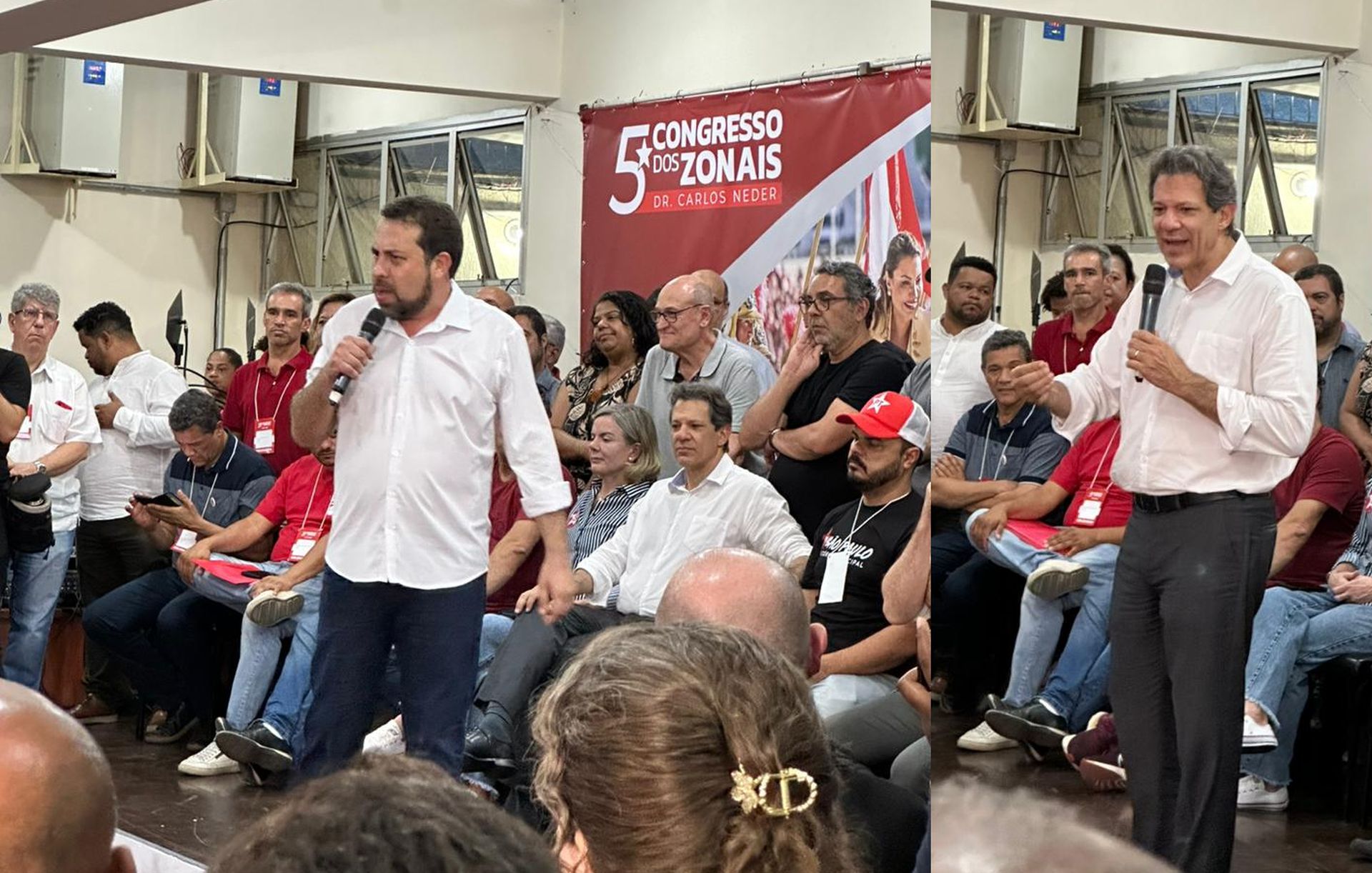 Boulos recebe apoio do PT em evento com Haddad
