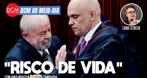 DCM AO MEIO-DIA: Moraes cita “risco à vida” de Lula ao mandar prender bolsonaristas; Zema tenta justificar xenofobia. Foto: Reprodução/DCMTV/YouTube