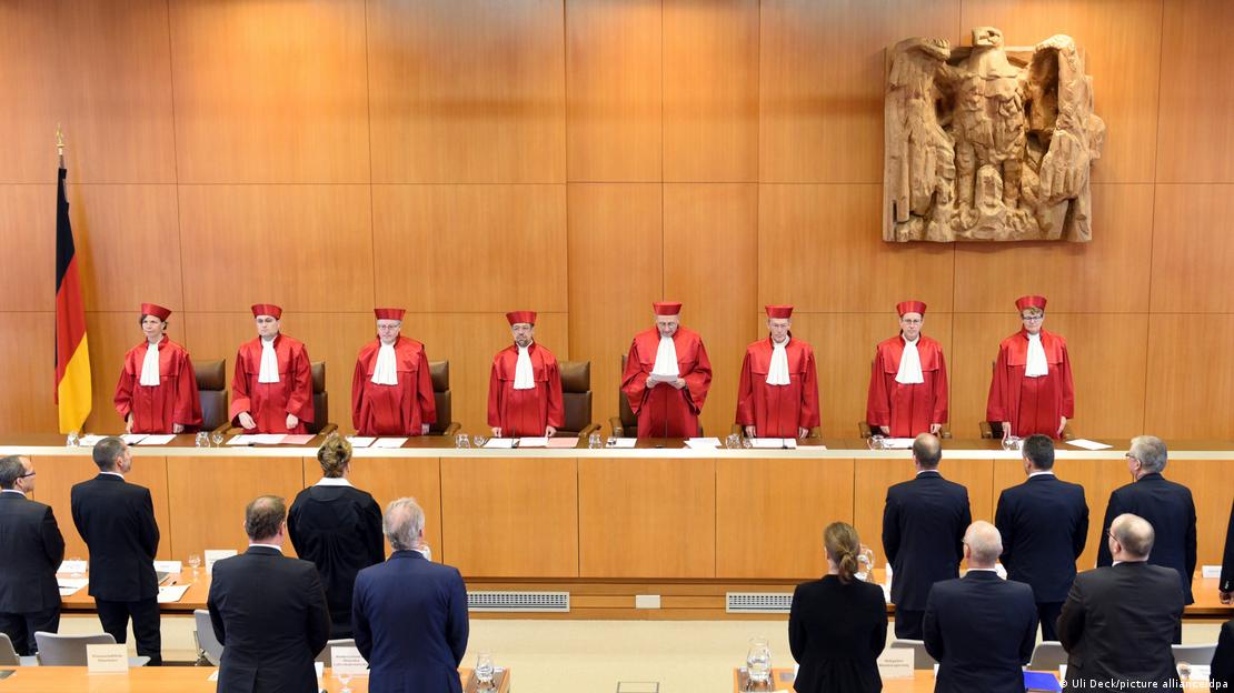 Ministros do primeiro senado da corte constitucional alemã, em foto de 2014. 