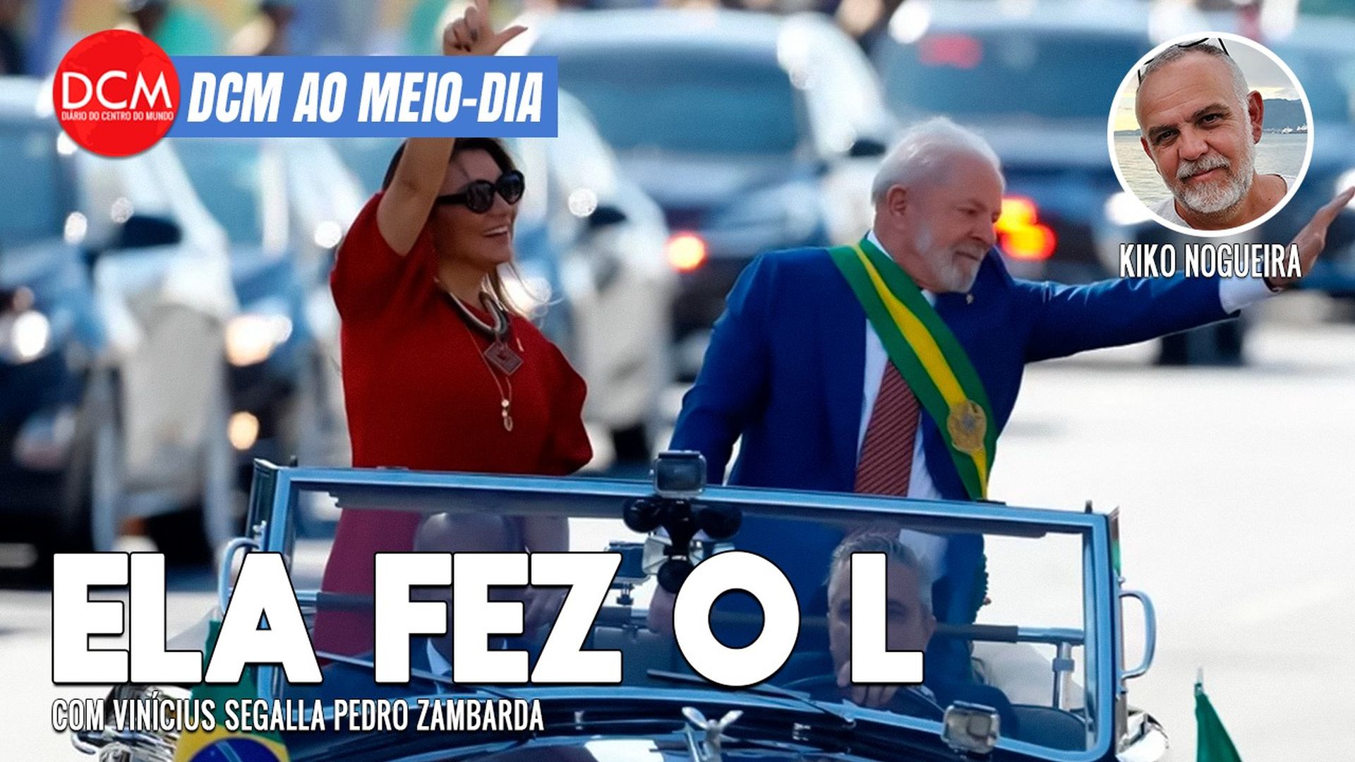 DCM Ao Meio-Dia: Janja brilha de vermelho no 7 de setembro; escanteado, Márcio França provoca Lula