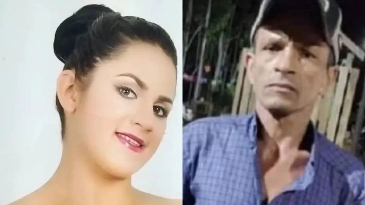 Montagem de fotos de Bruna Daniela de Oliveira e Valdomiro Pereira