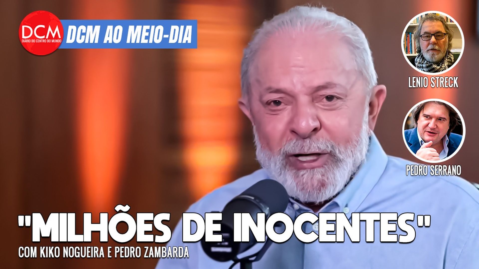 DCM Ao Meio-Dia: Lula diz que governo vai dar apoio federal ao Rio e critica Israel por matar “milhões de inocentes”