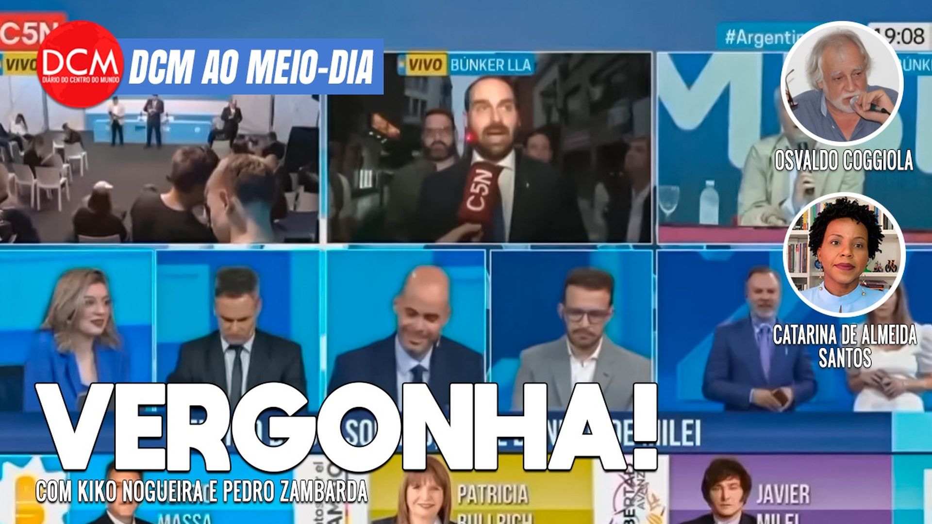 DCM Ao Meio-Dia: Ataque em escola de SP deixa 2 feridos e 1 morto; o pé frio de Eduardo Bolsonaro na Argentina