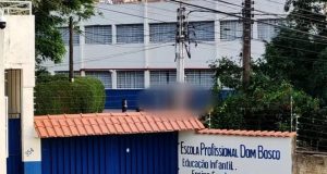 Fachada da escola Dom Bosco, em Poços de Caldas