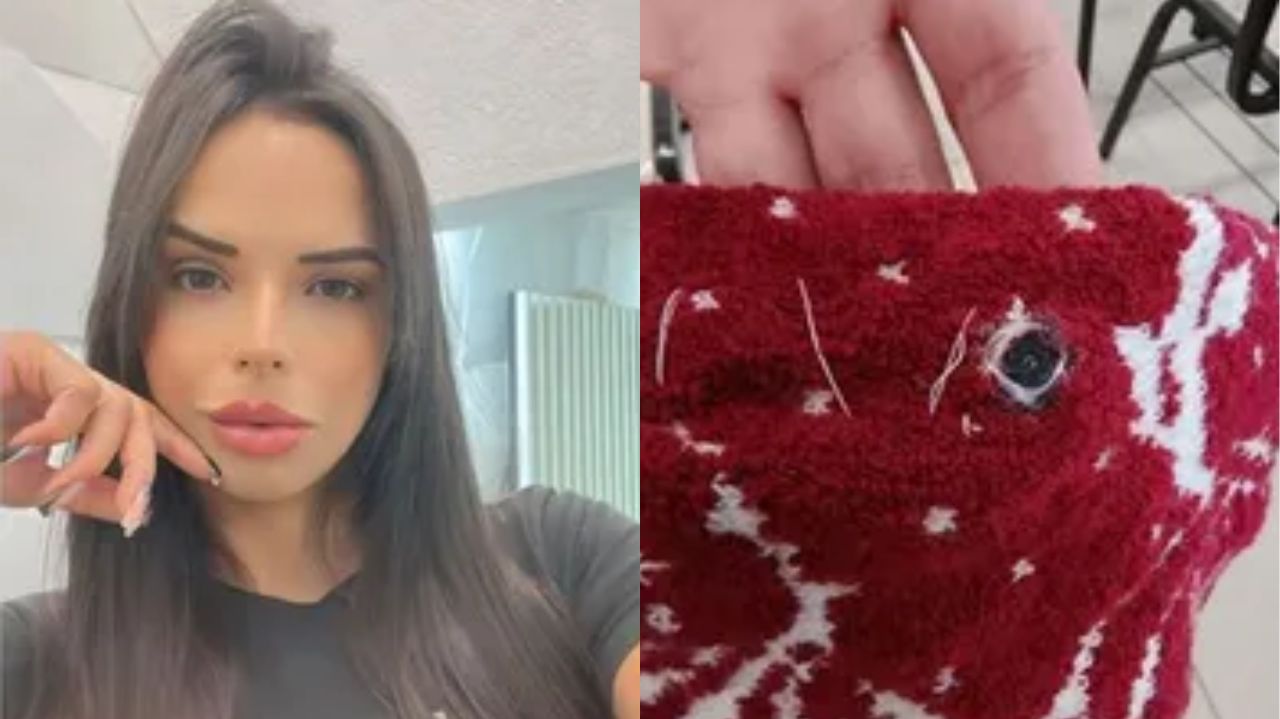 Montagem de fotos de Nadine Novello e microcâmera