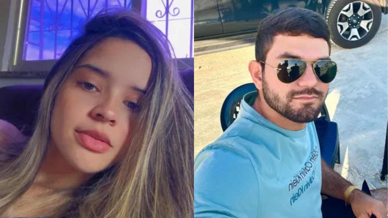 Montagem de fotos de Amanda Nascimento e Bruno Nascimento