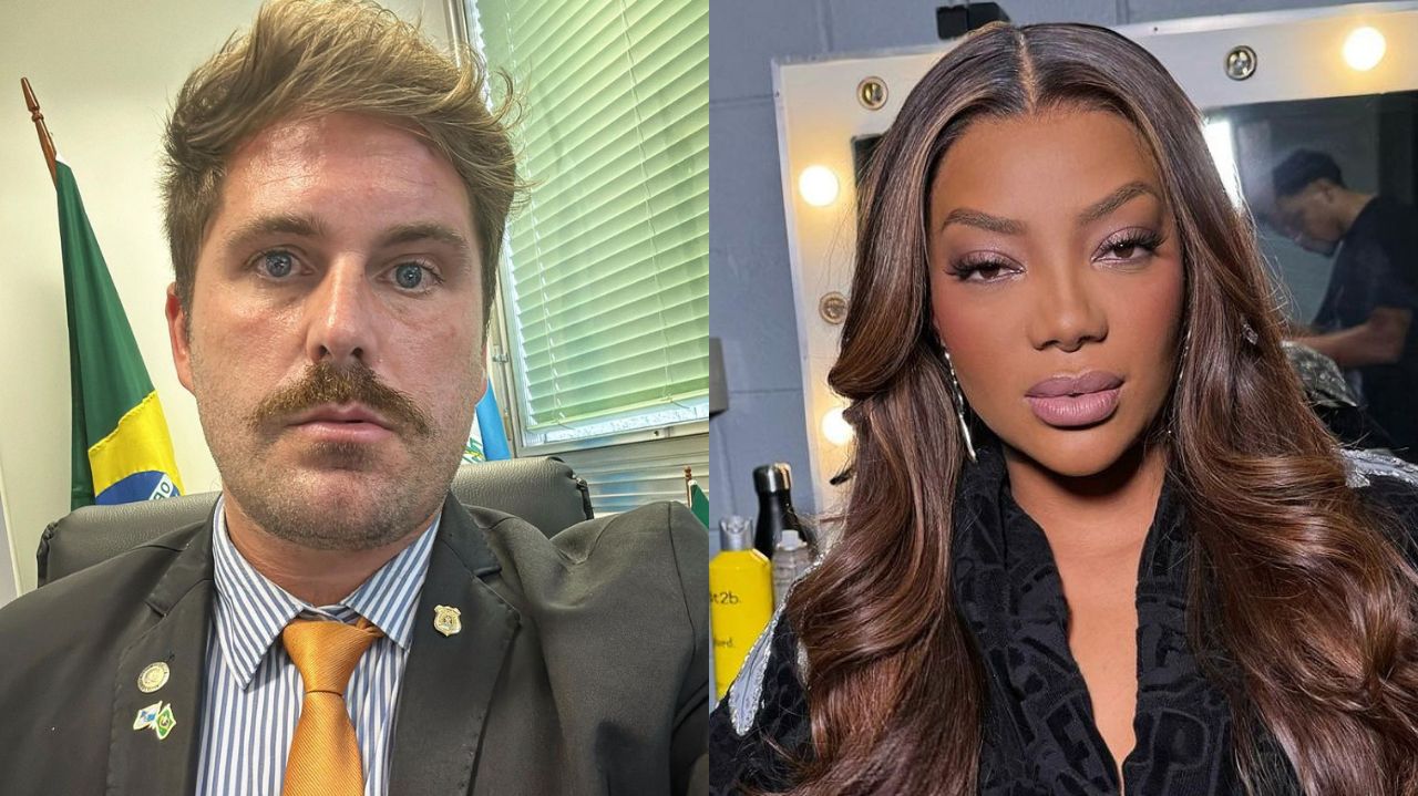 Montagem de fotos de Thiago Gagliasso e Ludmilla