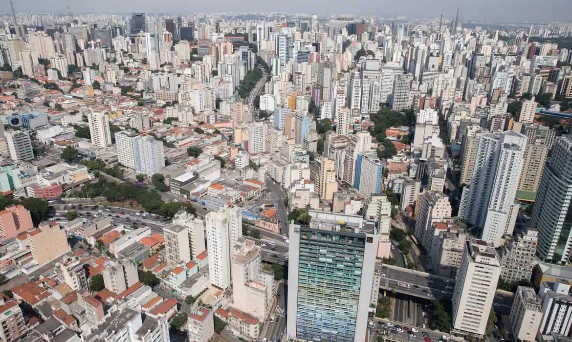 Cidade de SP vista de cima