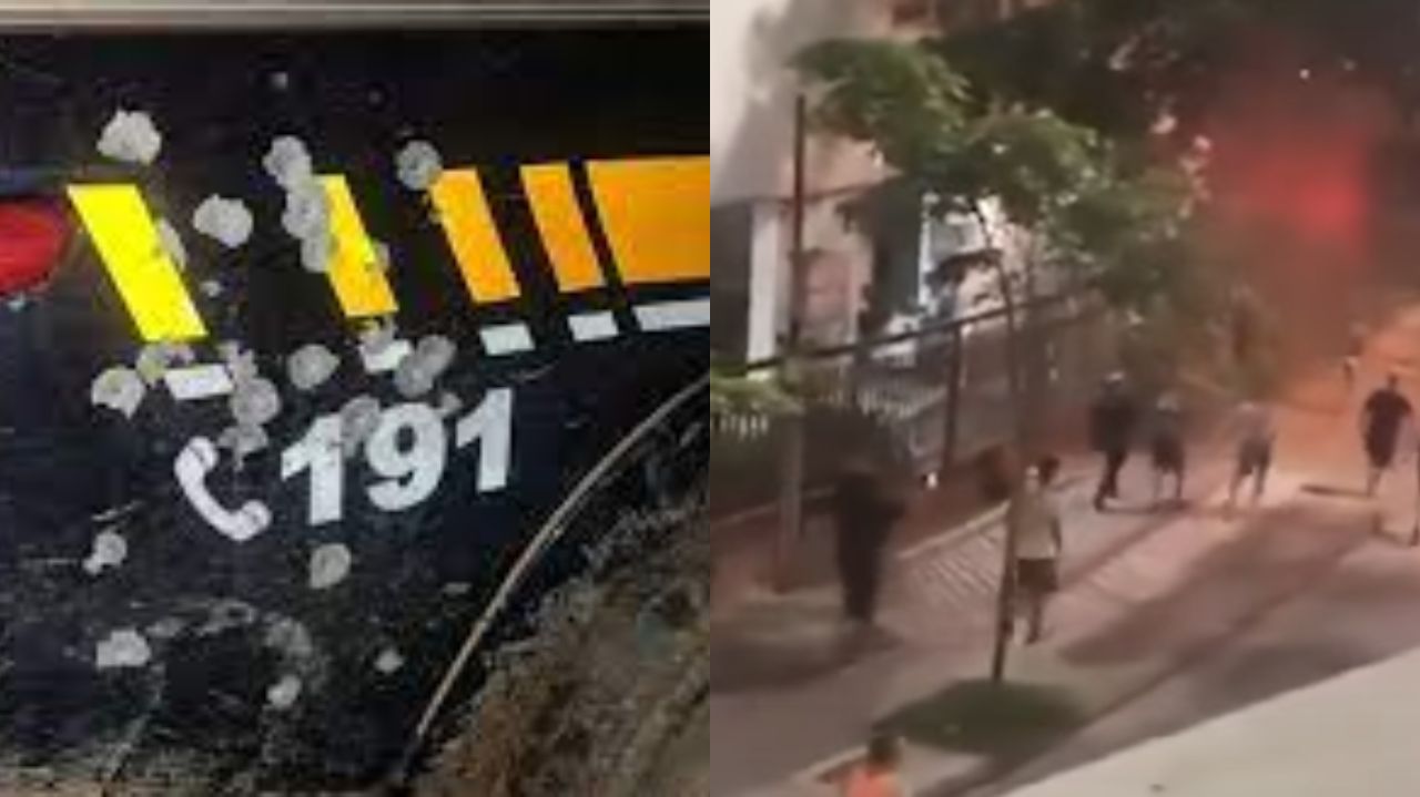 Montagem de fotos de atentado no Pará e justiceiros no Rio de Janeiro