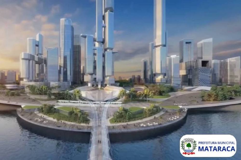Imagem de como seria cidade futurista para Mataraca