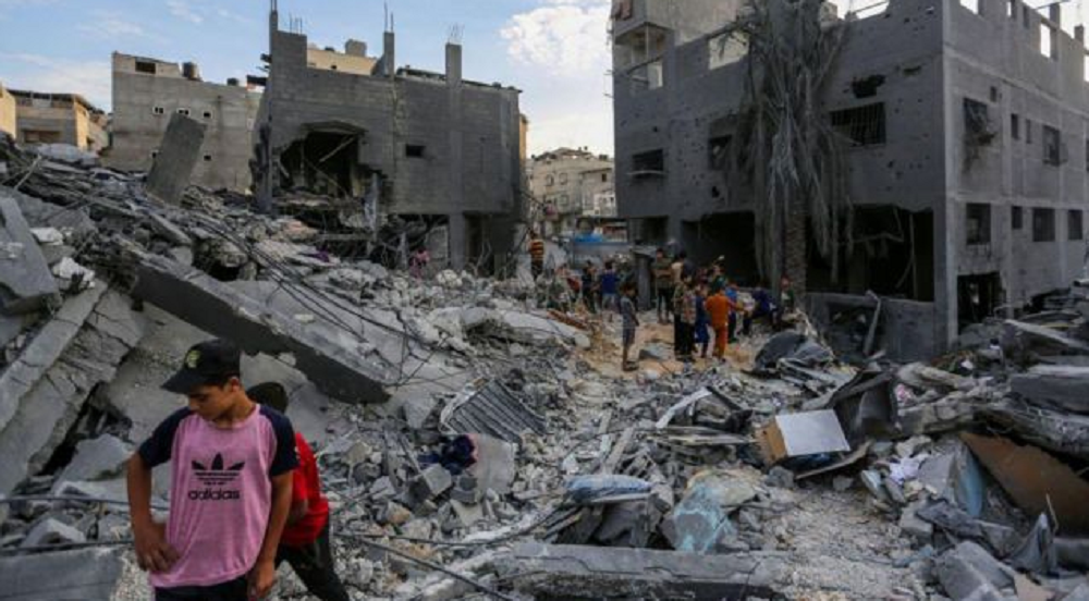 Gaza após bombardeio