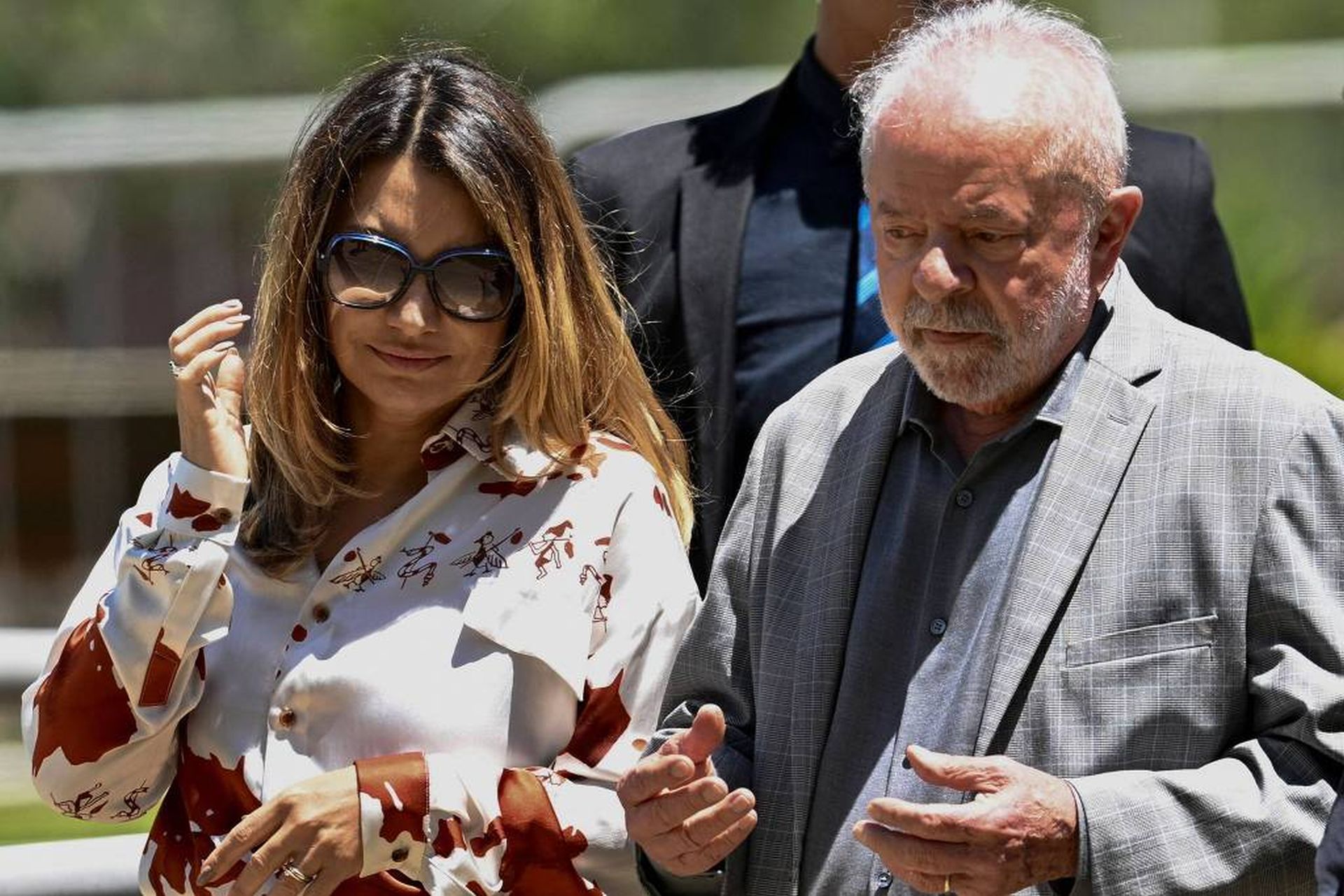 Luiz Inácio Lula da Silva (PT) e sua mulher, Rosangela da Silva, a Janja - Evaristo Sá/AFP