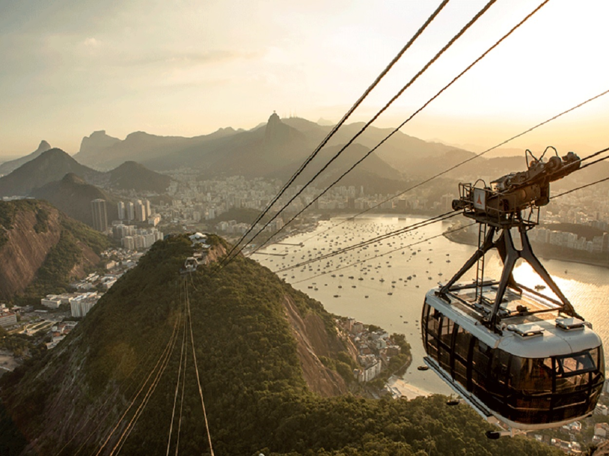Bondinho do Pão de Açúcar e paisagem