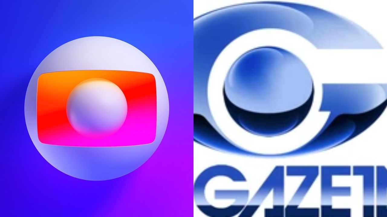 Montagem de logos da Globo e da TV Gazeta de Alagoas