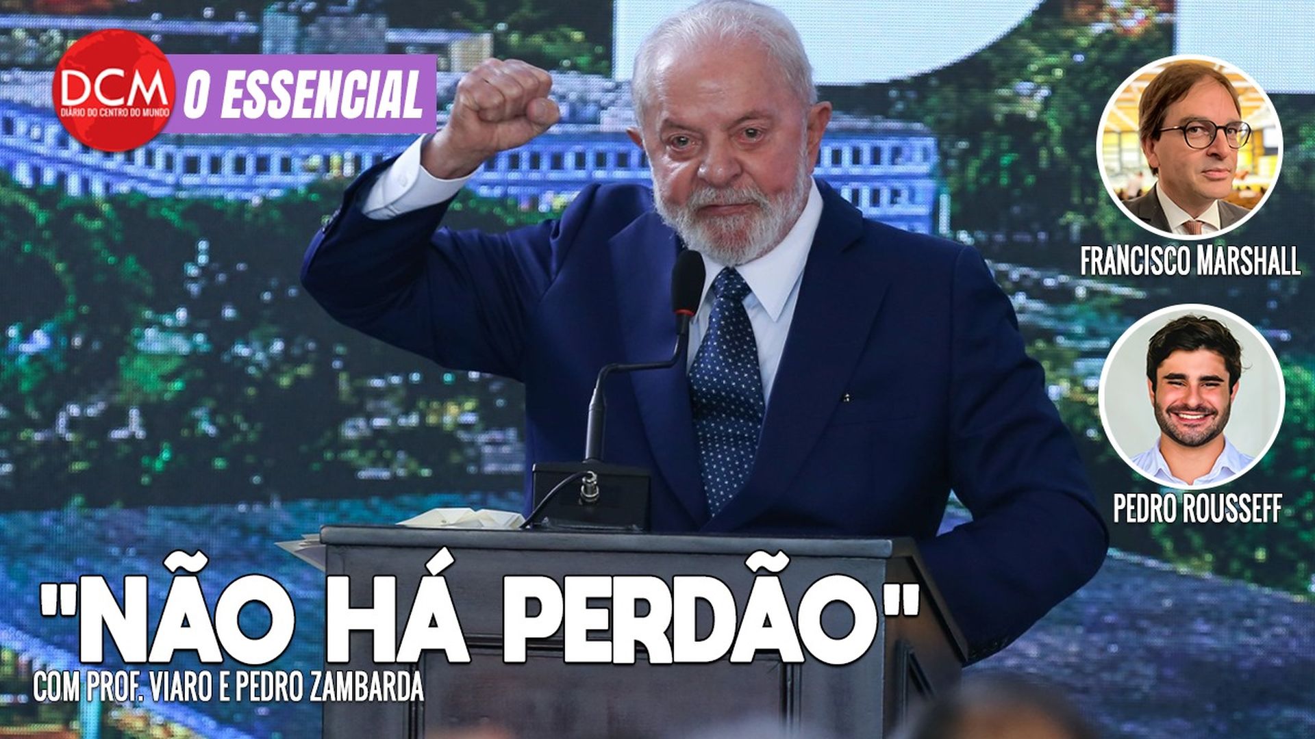 Essencial do DCM - 8/1: “perdão soaria como impunidade”, diz Lula; Zema foge de evento pela democracia. Foto: Reprodução/DCMTV/YouTube