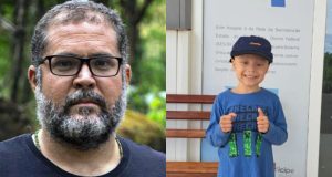 Montagem de fotos de Bruno Pereira e Pedro
