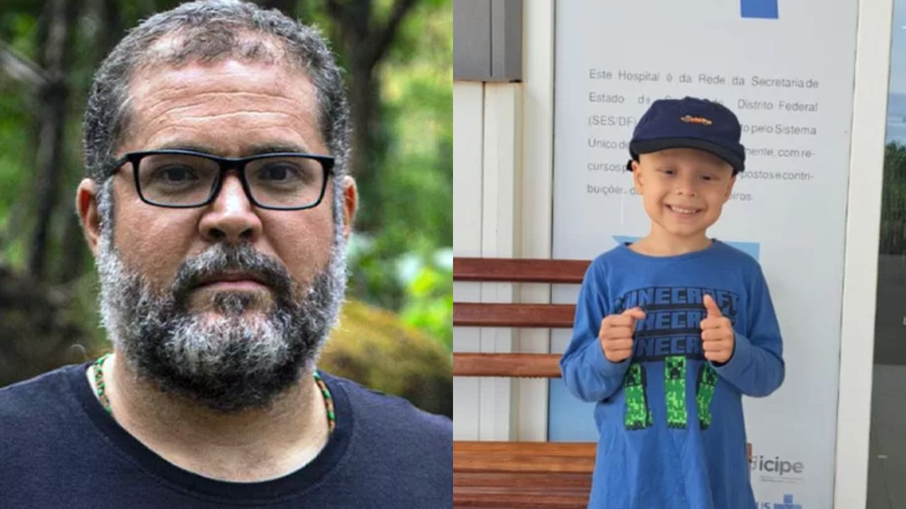 Montagem de fotos de Bruno Pereira e Pedro