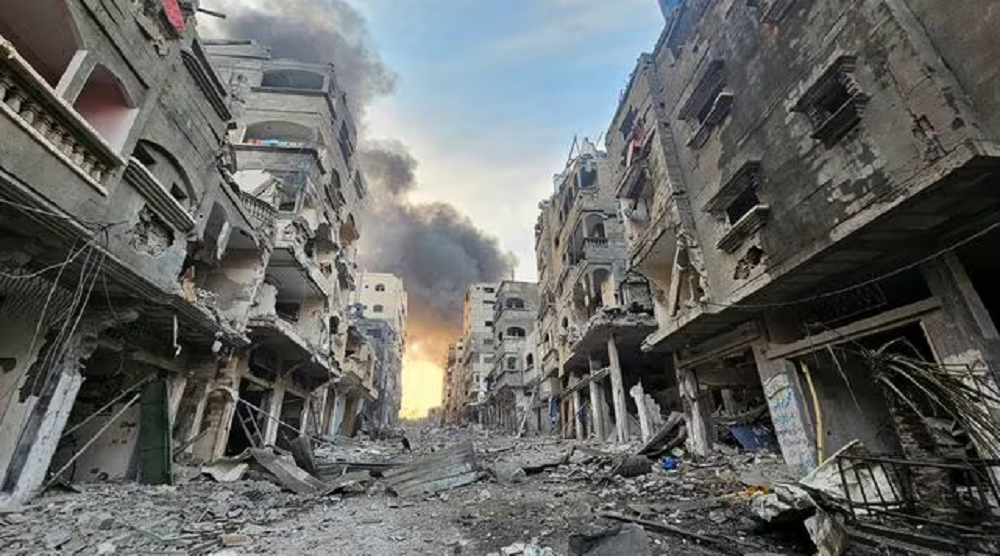 Local de Israel em destroços