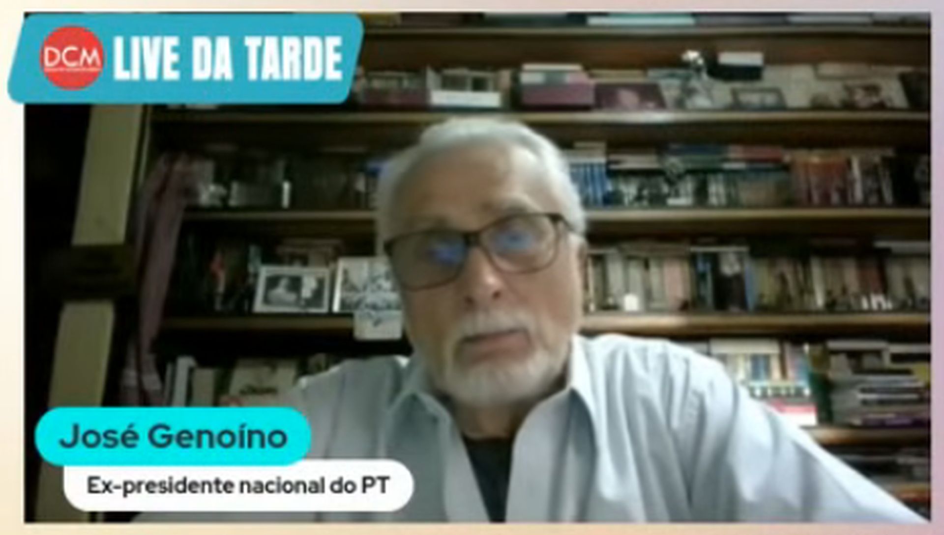 José Genoino. Foto: Reprodução/DCMTV