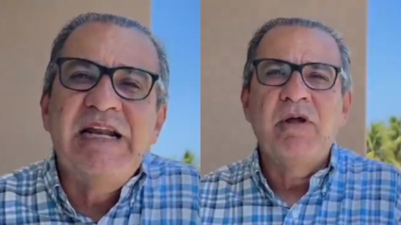 Montagem de fotos de Silas Malafaia falando, com camisa azul, olhando pra câmera