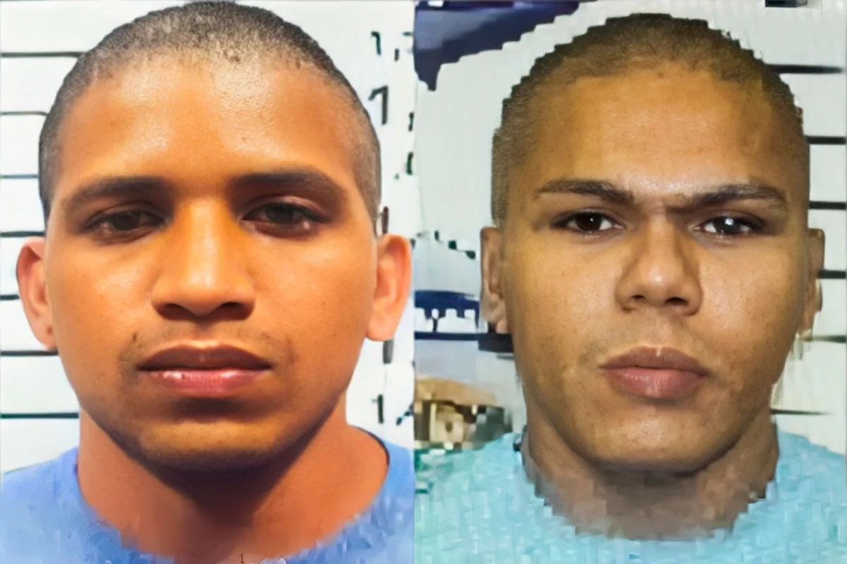 Montagem de fotos de Rogério da Silva Mendonça e Deibson Cabral Nascimento