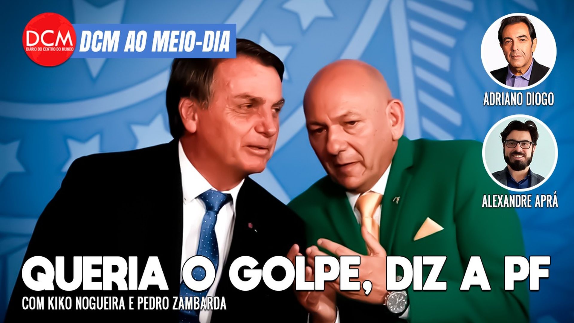 DCM Ao Meio-Dia: No Egito, Lula condena mantança de Israel em Gaza; Hang queria golpe de Bolsonaro, diz PF. Foto: Reprodução/DCMTV/YouTube
