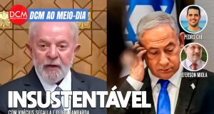 DCM Ao Meio-Dia: Governo brasileiro cogita expulsar embaixador de Israel; PT faz manifesto contra ato do dia 25. Foto: Reprodução/DCMTV/YouTube