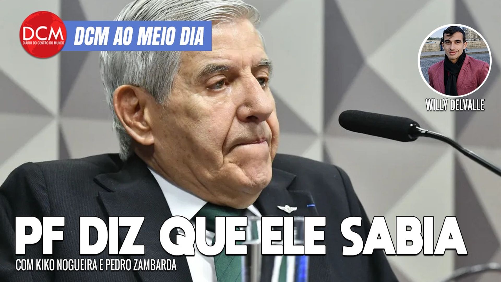 DCM Ao Meio-Dia: PF diz que Heleno sabia dos alvos da Abin paralela; o novo filão importado dos bolsonaristas. Foto: Reprodução/DCMTV