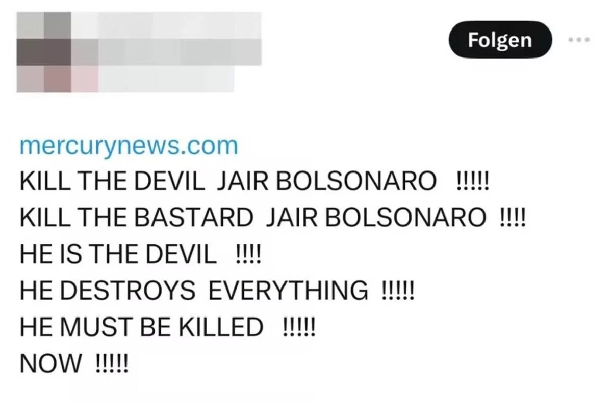 Print de post de juíza no Twitter