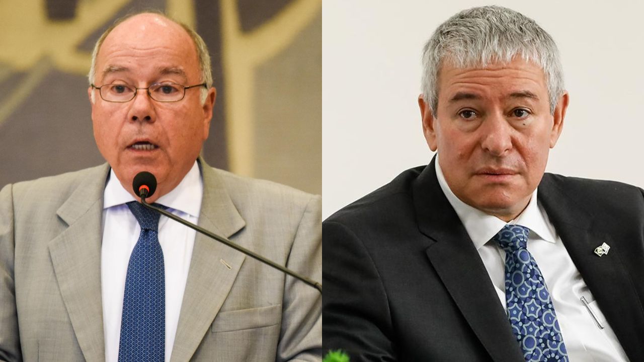 Montagem de fotos de Mauro Vieira e Daniel Zonshine, ambos sérios