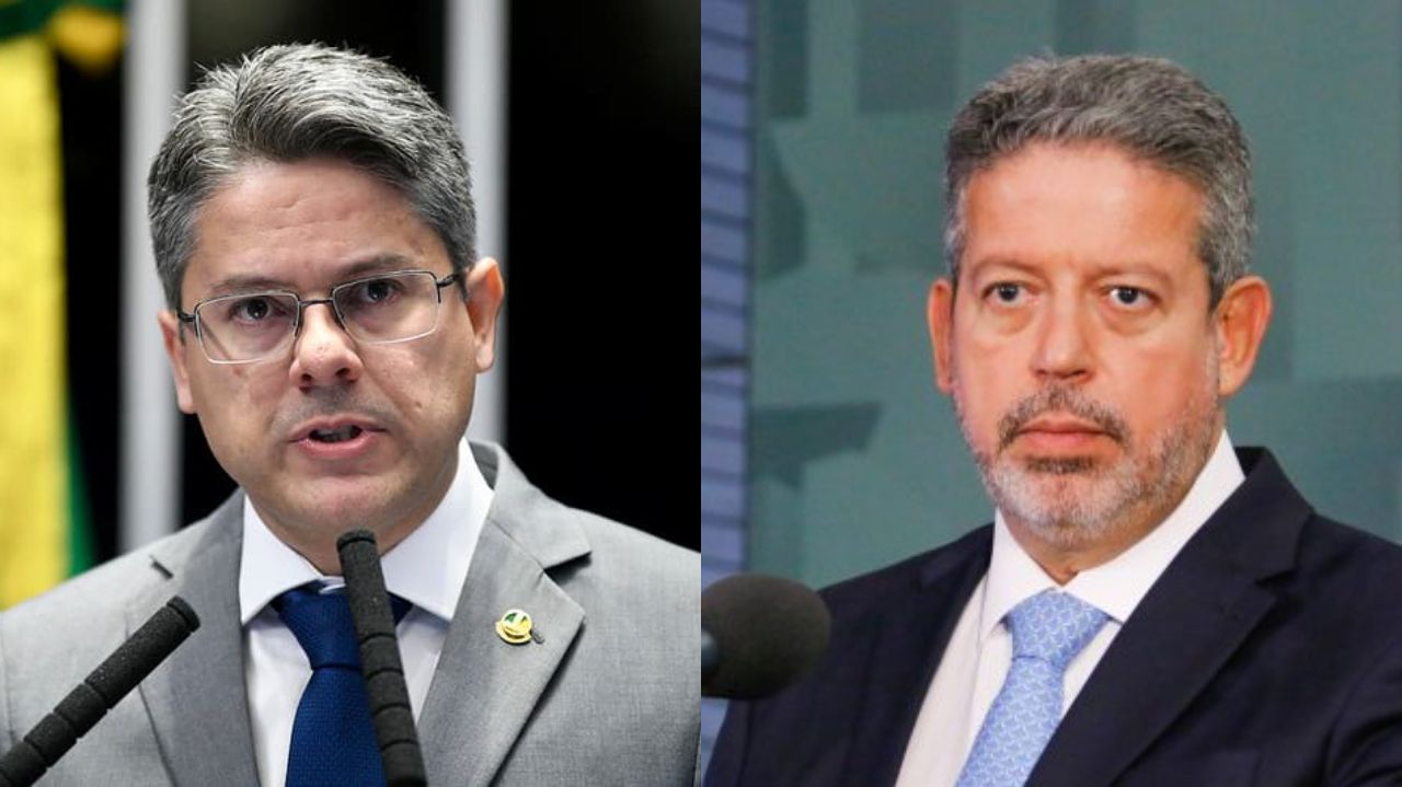 Montagem de fotos de Alessandro Vieira e Arthur Lira