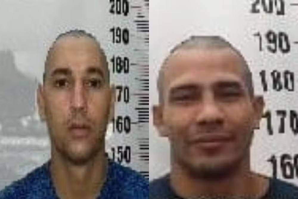 Montagem de fotos de Douglas Luan Souza Anastácio e Naudiney de Arruda Martins, com baixa qualidade