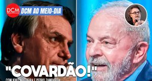 DCM Ao Meio-Dia: Lula detona: 'Não teve golpe porque Bolsonaro é um covardão'. Foto: Reprodução/DCMTV/YouTube