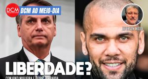 DCM Ao Meio-Dia: Bolsonaro, Daniel Alves e a nossa liberdade provisória; Lula, Haddad e a Quaest. Foto: Reprodução/DCMTV/YouTube