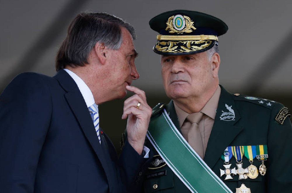 Jair Bolsonaro e Marco Antônio Freire Gomes