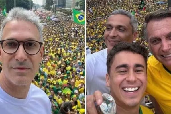 Nunes Marques nega investigação contra Zema e Nikolas por irem ao ato de Bolsonaro