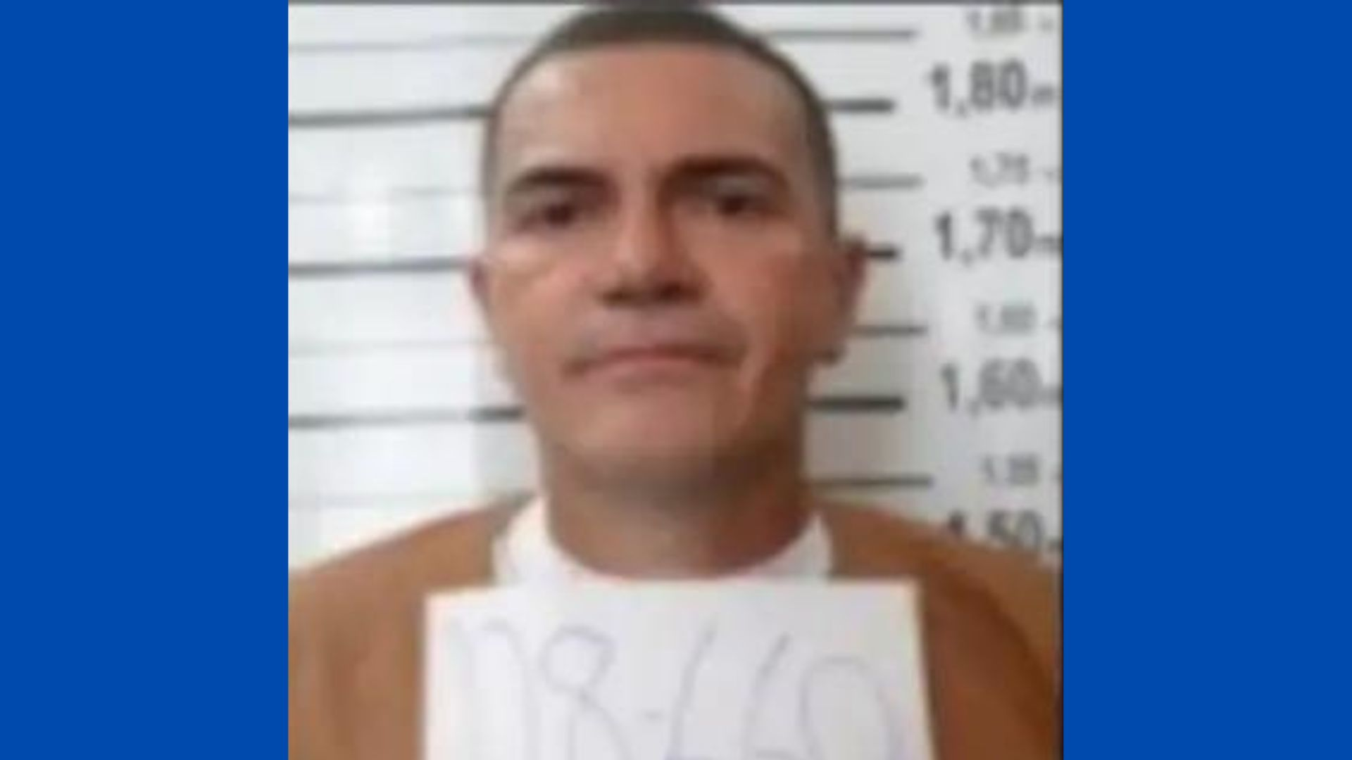 Geraldo dos Santos Filho, conhecido como Pastor Júnior, em foto feita na prisão