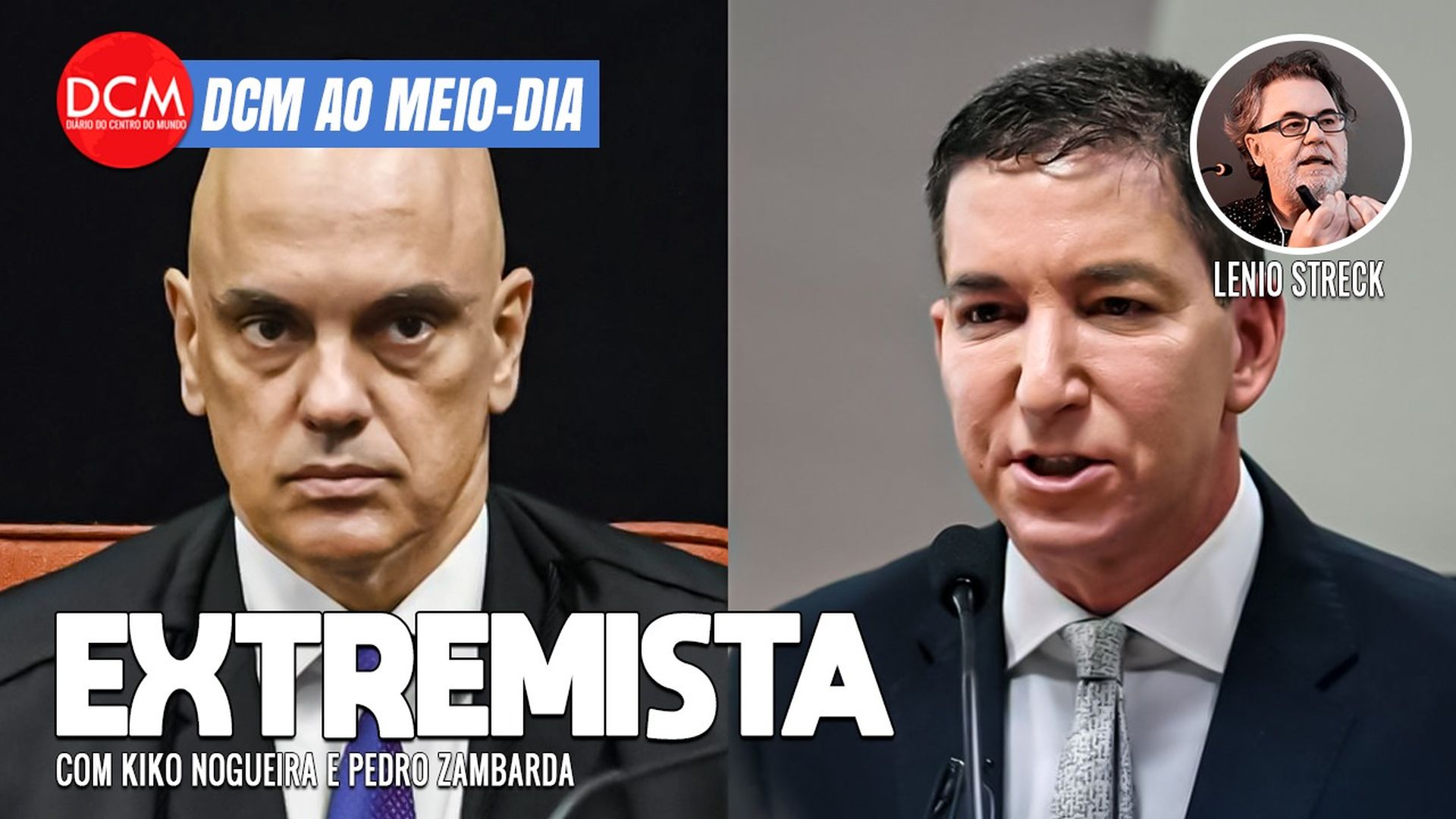 DCM Ao Meio-Dia: CNJ afasta Hardt e 3 desembargadores do TRF4; Glenn ataca Moraes com documento "exclusivo" de 2023. Foto: Reprodução/DCMTV/YouTube