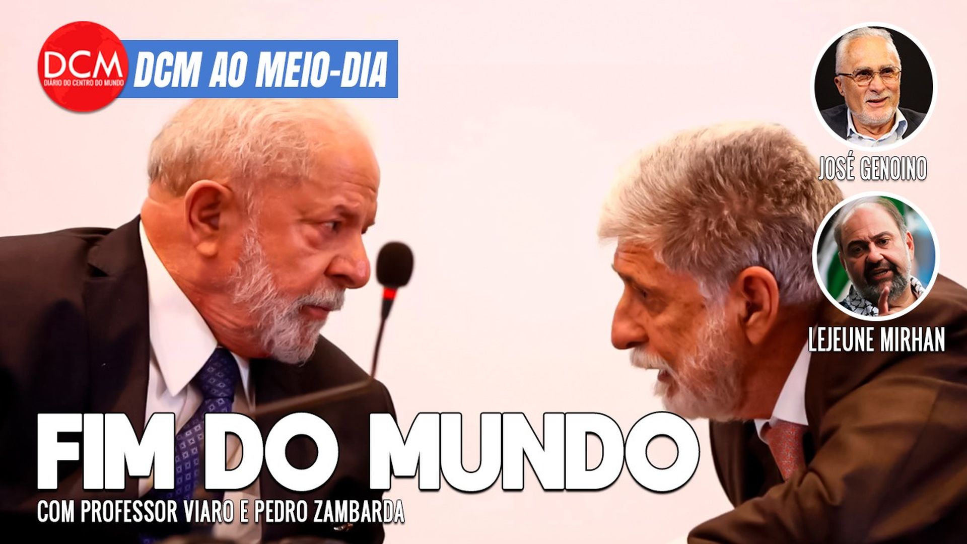 DCM Ao Meio-Dia: EUA convocam G7 para dar resposta ao Irã; Brasil pede esforço internacional para conter tensão. Foto: Reprodução/DCMTV/YouTube