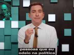 Glenn Greenwald contra Moraes, usando denúncia que já é pública. Foto: Reprodução/YouTube