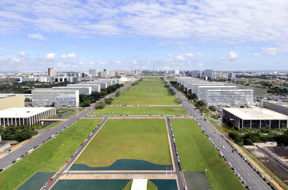 Esplanada dos Ministerios, em Brasília