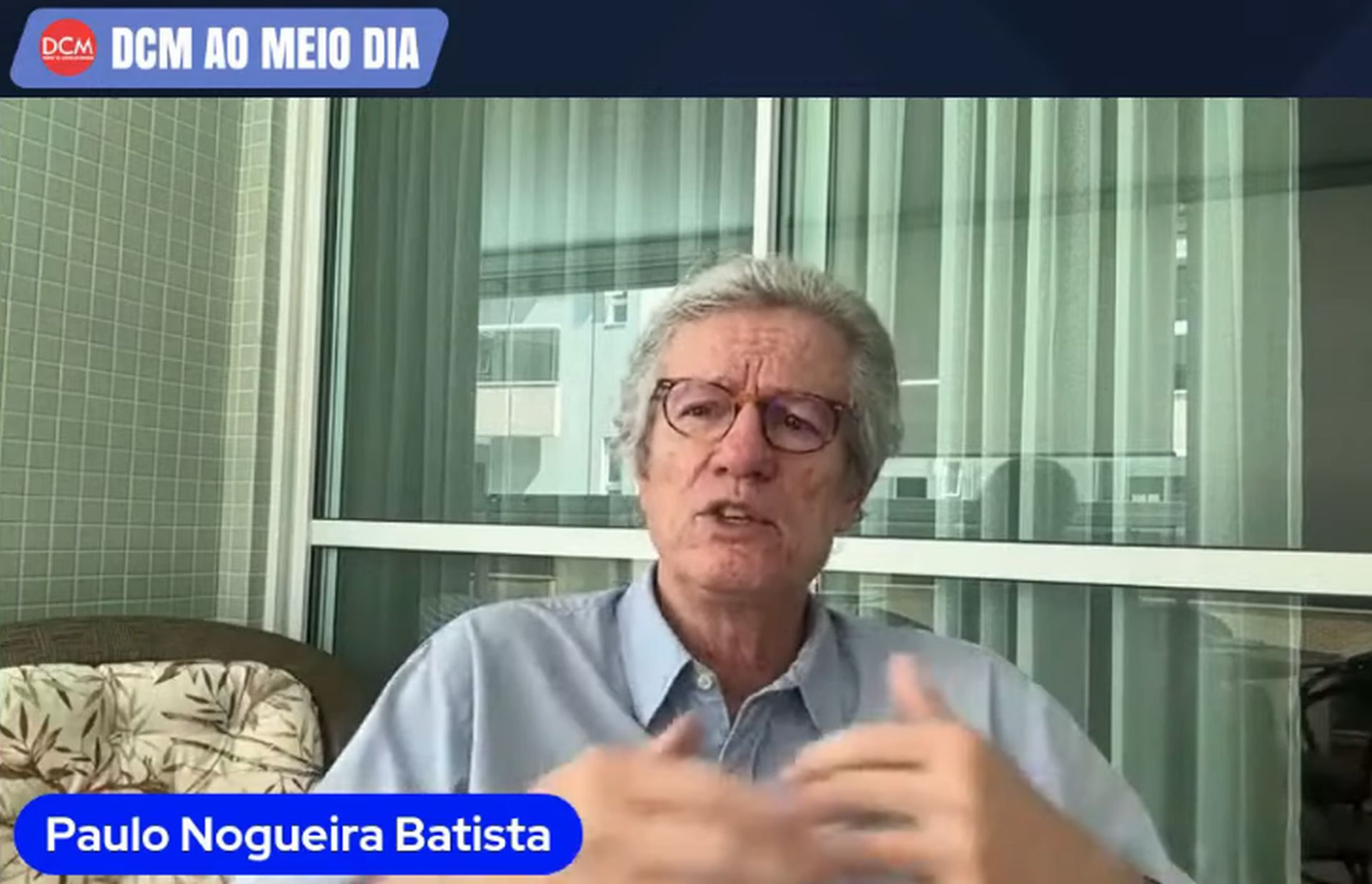 Paulo Nogueira Batista Jr. Foto: Reprodução/DCMTV/YouTube