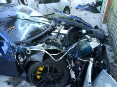 Porsche após acidente