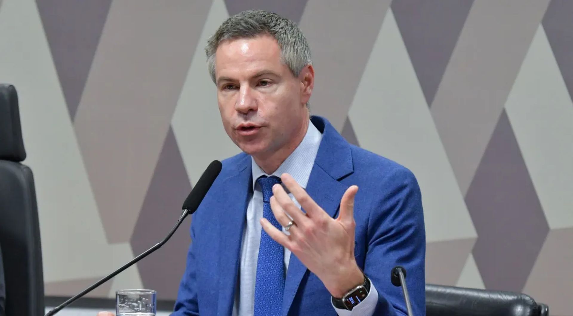 Jornalista Michael Shellenberger em audiência pública no SenadoGeraldo Magela/Agência Senado