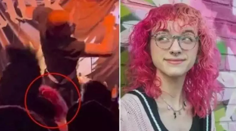 Montagem de fotos de show e de Bird Piché