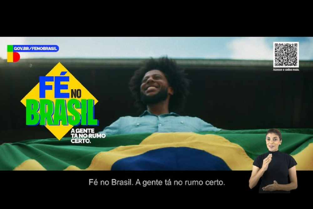 Print de trecho de vídeo de campanha publicitária do governo federal