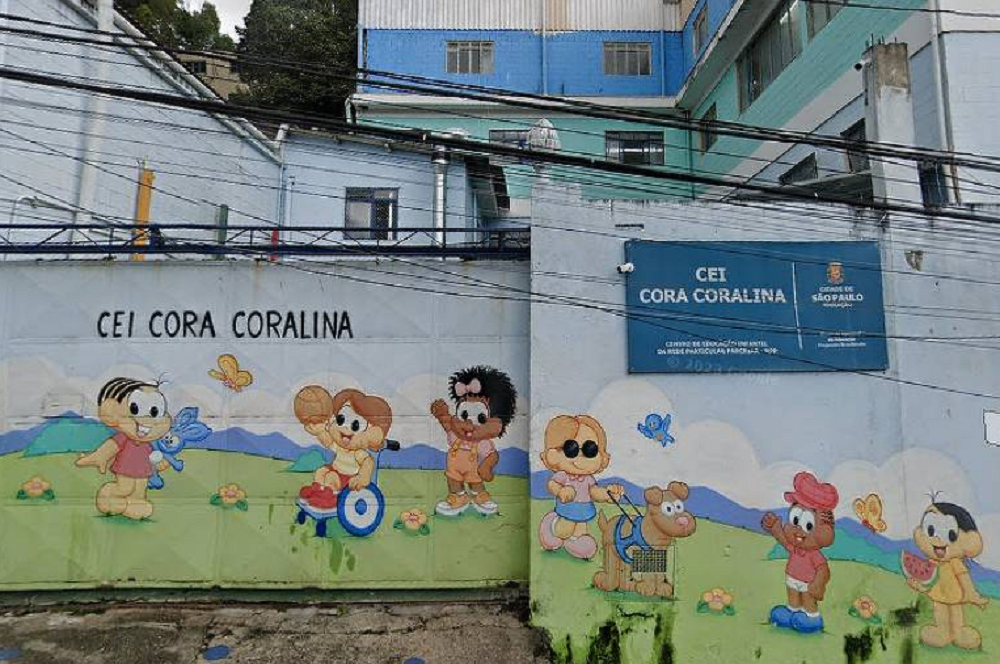 Fachada do Centro de Educação Infantil (CEI) Cora Coralina