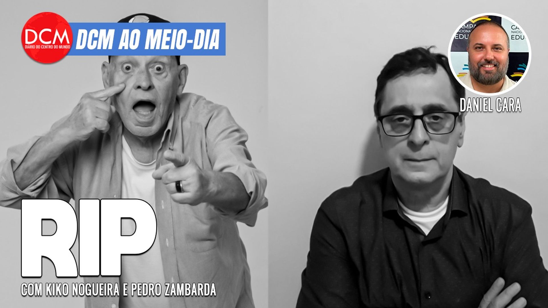 DCM Ao Meio-Dia: PF acha imagens do "kit ouro branco" nos EUA que complicam Bolsonaro; RIP Silvio Luiz e Antero Greco. Foto: Reprodução/DCMTV/YouTube