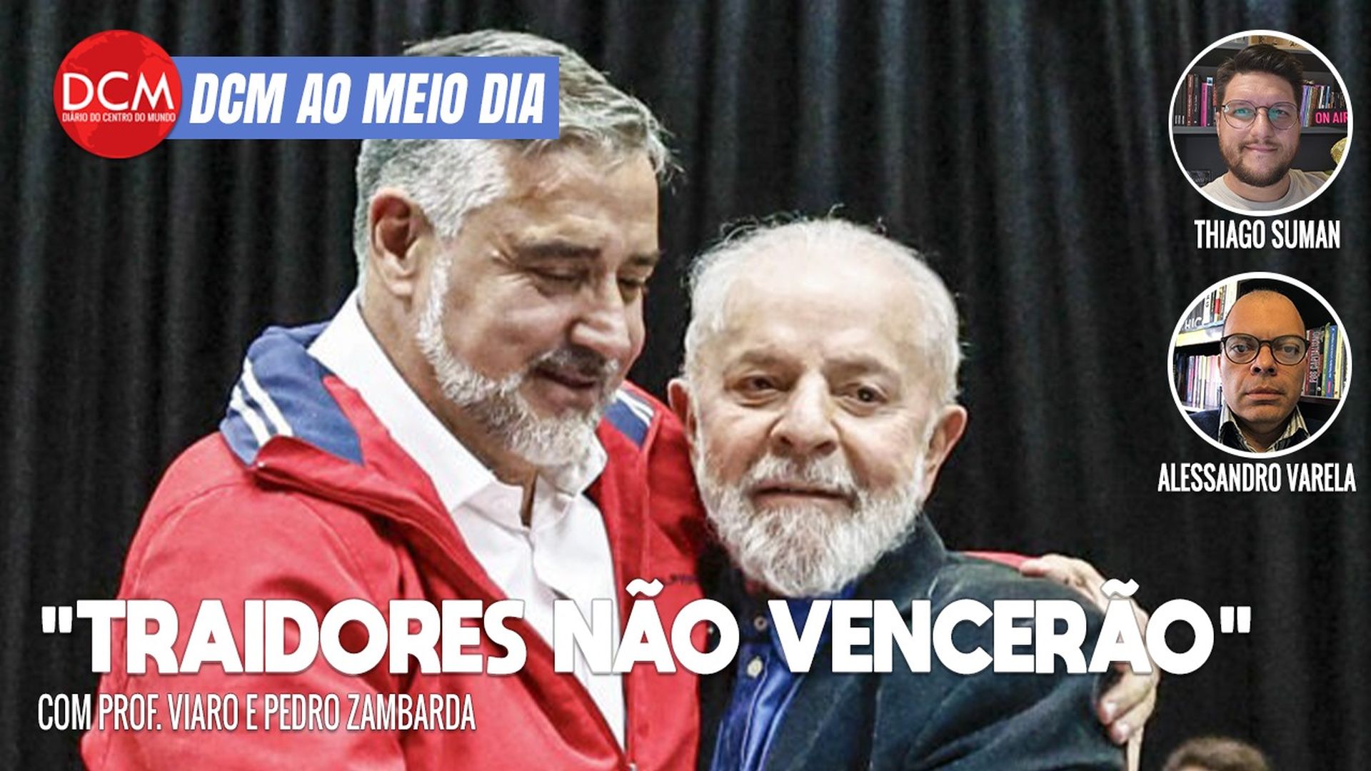 DCM Ao Meio-Dia: Pimenta - "na guerra, 1ª vítima é a verdade"; RS: 545 toneladas de resíduos são retirados da capital. Foto: Reprodução/DCMTV/YouTube