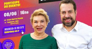 Arte de evento com Marta e Boulos